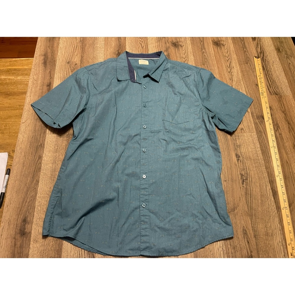 Method Shirt, Men's Size XL, Blue, Button Up, Short Sleeve